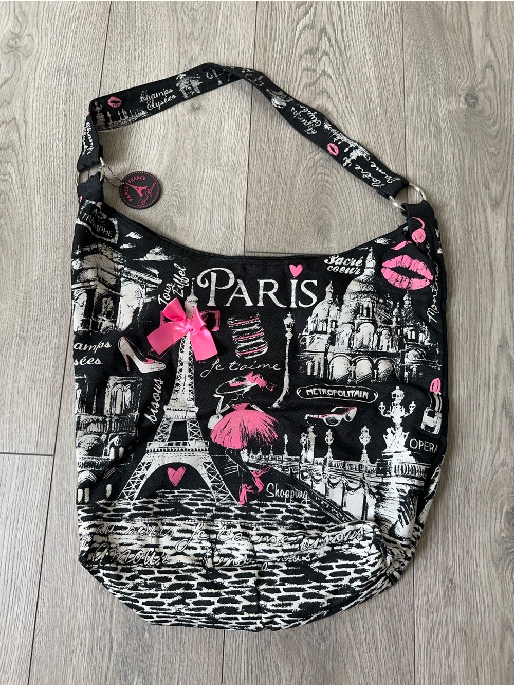 y2k shoe diva paris reusable tote bag
